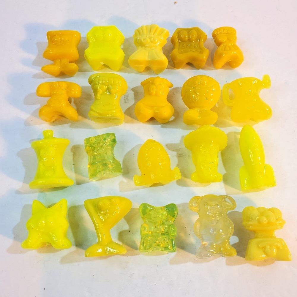 Vtg Mixed 1990's Gogos Crazy Bones Lot of 20 Various Shades Yellow Collectible